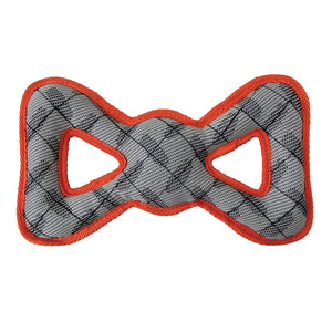 foufouBRANDS fouFIT Jouets robustes Tuff Tugs - Nœud papillon - Orange, jouet pour chien