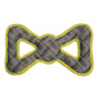 foufouBRANDS fouFIT Jouets robustes Tuff Tugs - Nœud papillon - Jaune, jouet pour chien