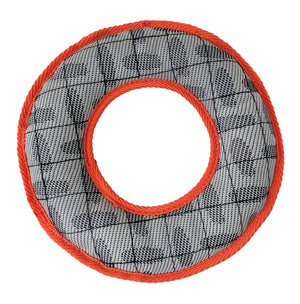 foufouBRANDS fouFIT Jouets robustes Tuff Tugs - Anneau - Orange, jouet pour chien