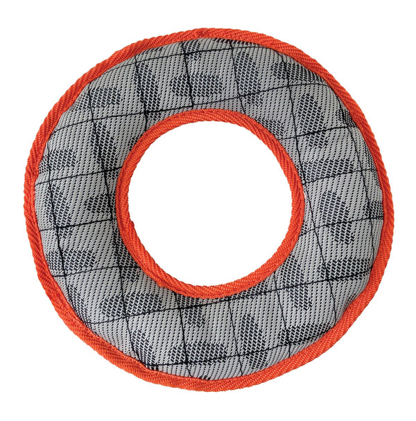 foufouBRANDS fouFIT Jouets robustes Tuff Tugs - Anneau - Orange, jouet pour chien
