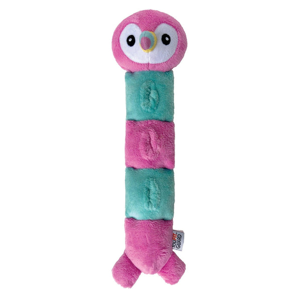 foufouBRANDS Peluches chenille Hide n Seek Caterplushies - Perroquet, jouet pour chien