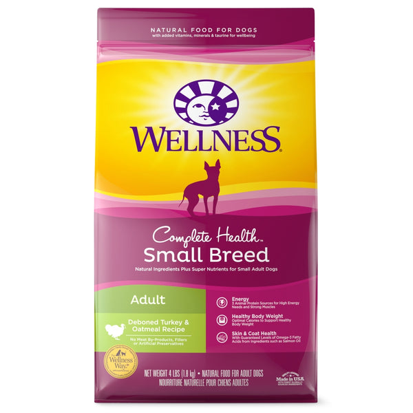 Wellness Complete Health Small Breed Adult Turkey & Oatmeal Dry Dog Food