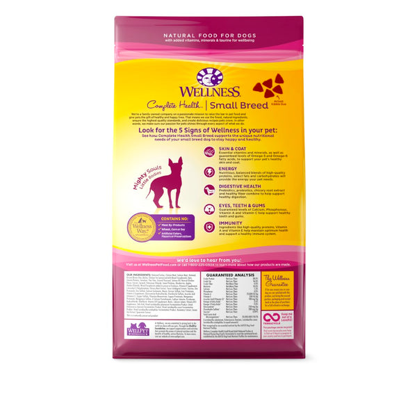 Wellness Complete Health Small Breed Adult Turkey & Oatmeal Dry Dog Food