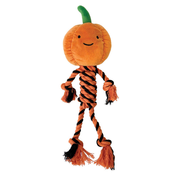 foufouBRANDS fouFIT Peluches Halloween Knotties - Citrouille, jouet pour chien