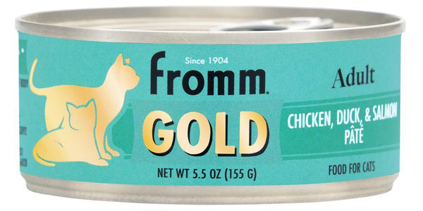 Fromm Gold Adult Chicken, Duck & Salmon Pate Wet Cat Food Can