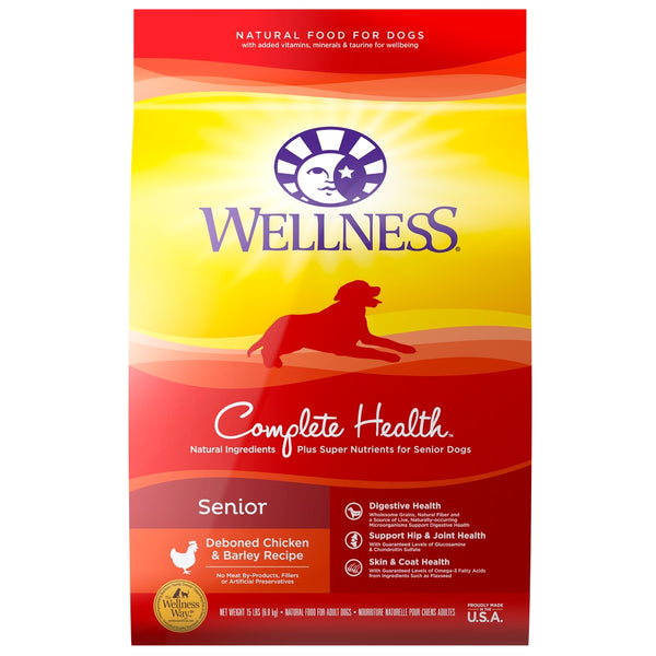 Wellness Complete Health Age Advantage Deboned Chicken & Barley Adult 7+ Dry Dog Food