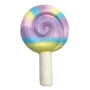 foufouBRANDS fouFIT Lollipop Dog Toy, Rainbow Swirl