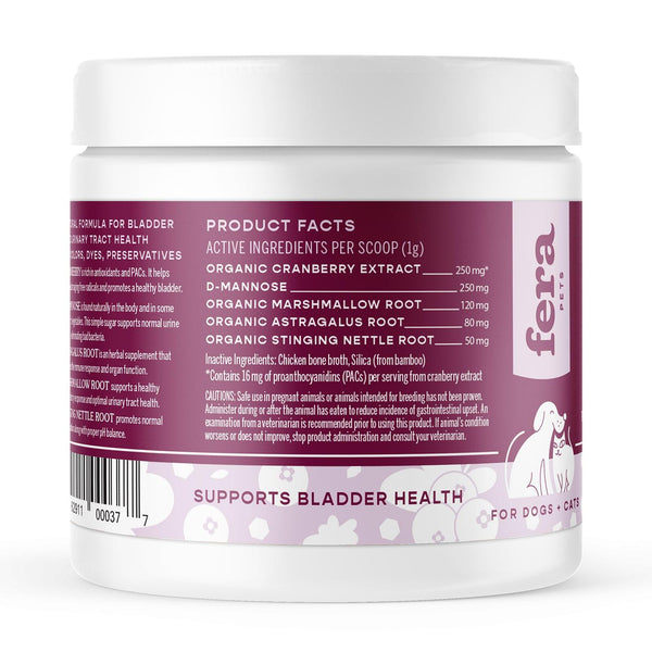 Fera Pet Organics Bladder Support Powder Dog & Cat Supplement