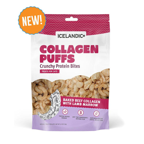 Icelandic+ Beef Collagen Puffs with Lamb Marrow Cat Treats