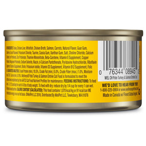 Wellness Complete Health Pate Turkey & Salmon Formula Grain-Free Wet Cat Food Cans