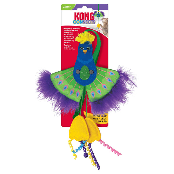 KONG Connects Jouet pour chat Paon