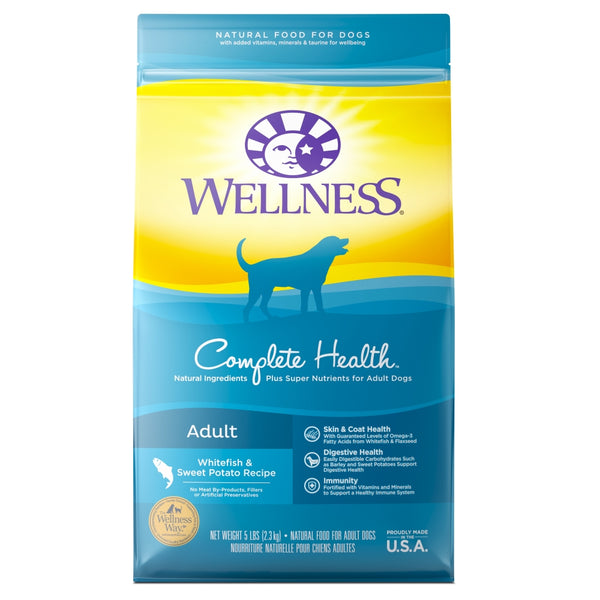 Wellness Complete Health Whitefish & Sweet Potato Adult Dry Dog Food