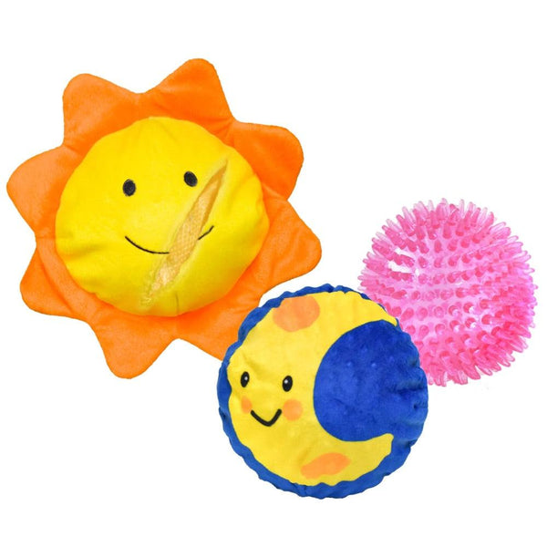 Patchwork Pet Prickles Sun with Moon Dog Toy