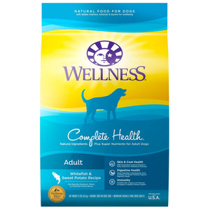 Wellness Complete Health Whitefish & Sweet Potato Adult Dry Dog Food