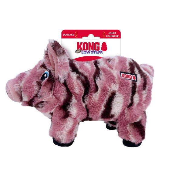 KONG Low Stuff Stripes Cochon Jouet pour chien