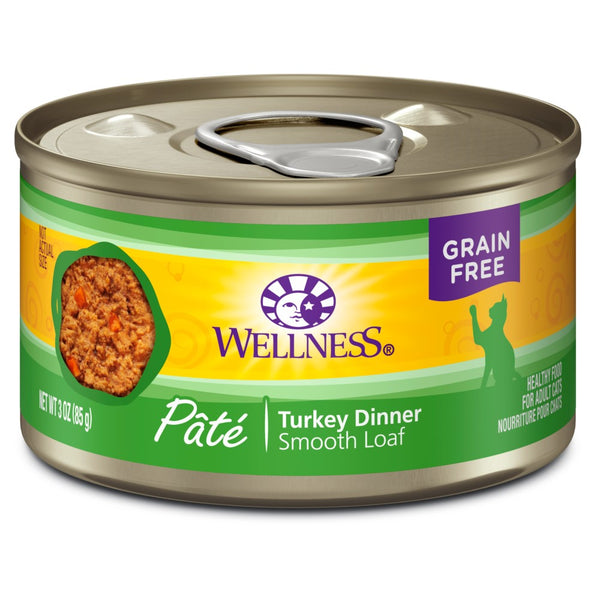 Wellness Complete Health Pate Turkey Formula Grain-Free Wet Cat Food Cans