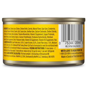 Wellness Complete Health Pate Turkey Formula Grain-Free Wet Cat Food Cans