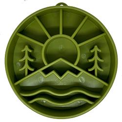 SodaPup ebowl Gamelle d'enrichissement Great Outdoors design Slow Feeder pour chien, Vert