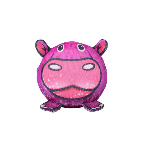 Red Dingo Durables Hippo Ball Dog Toy, Purple