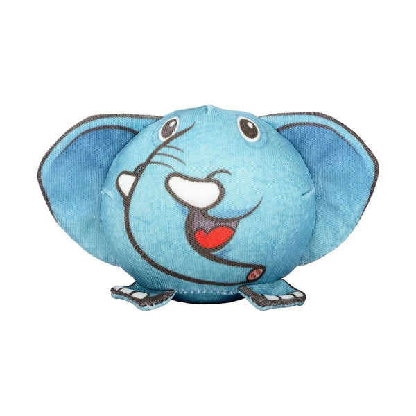 Red Dingo Durables Elephant Ball Dog Toy, Blue