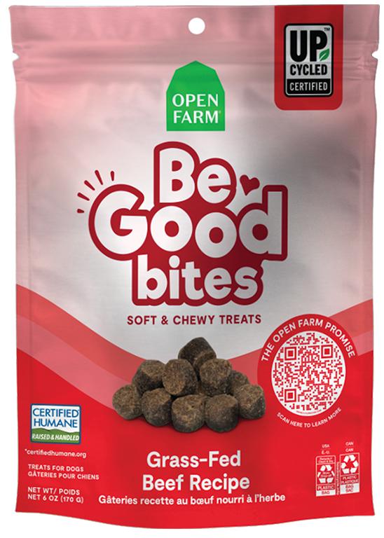 Open Farm Be Good Bites Friandises pour chiens Recette au bœuf nourri à l'herbe