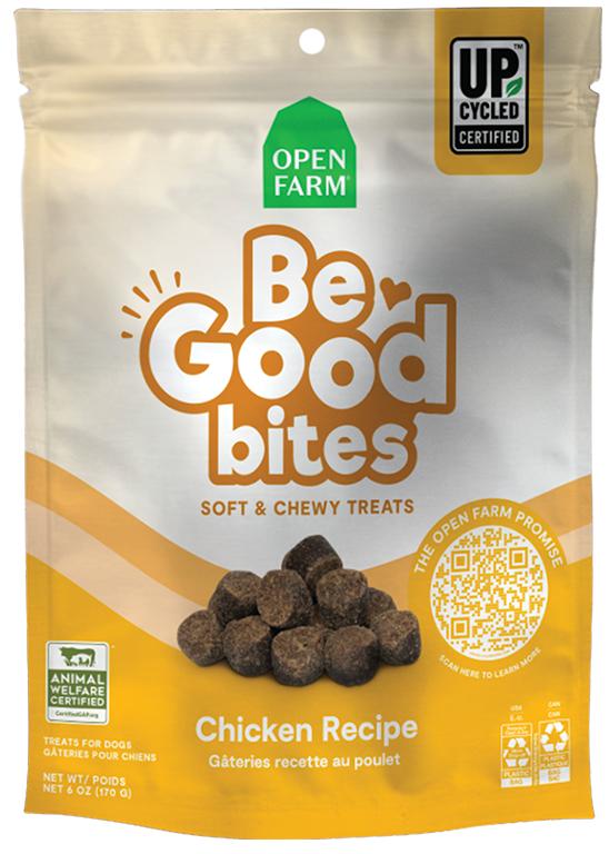 Open Farm Be Good Bites Friandises pour chiens Recette au poulet