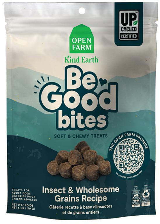 Open Farm Be Good Bites Friandises pour chiens Recette insectes et grains entiers