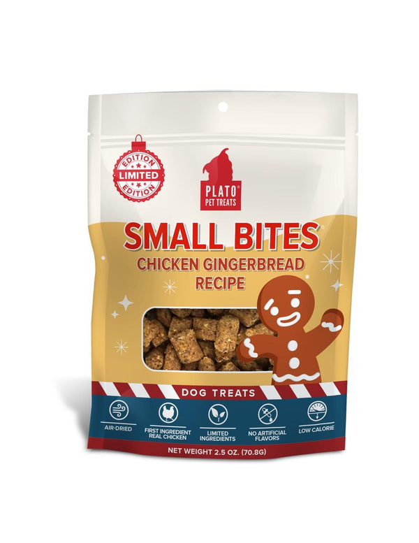 Plato Small Bites Friandises pour chiens au poulet et pain d'épices