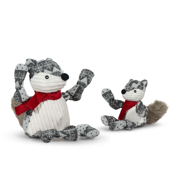 HuggleHounds Festive Frankie Fox Knottie Dog Toy