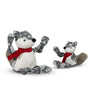 HuggleHounds Festive Frankie Fox Knottie Dog Toy