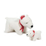 HuggleHounds Jouet pour chien Jingle all the Way Snowy Polar Bear Squooshie
