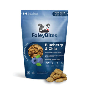 FoleyBites Friandises sans céréales myrtille & chia pour chiens