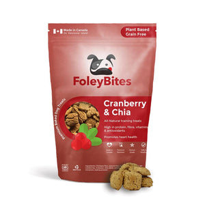 FoleyBites Friandises sans céréales canneberge & chia pour chiens