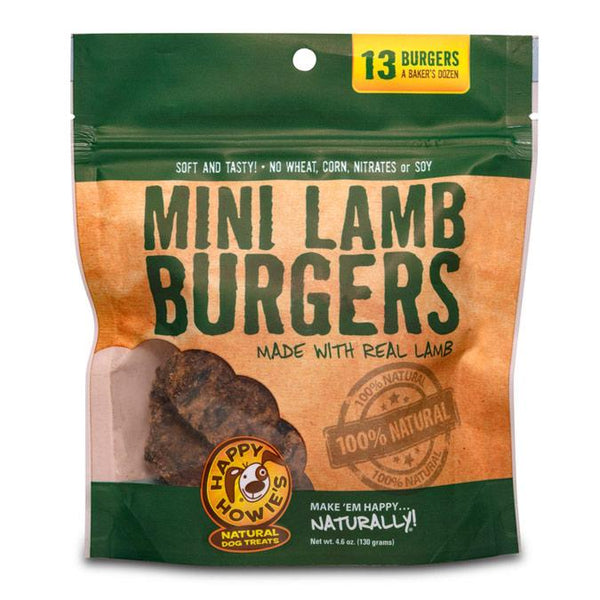 Happy Howie’s Mini Lamb Burgers Dog Treats