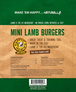 Happy Howie’s Mini Lamb Burgers Dog Treats