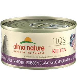 Almo Nature HQS Natural Whitefish with Mackerel in Broth Kitten Wet Cat Food