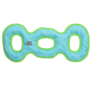 DuraForce 3WayTug Dog Toy, Tiger Blue/Green