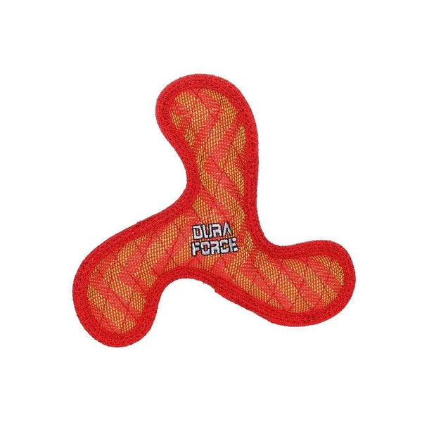DuraForce Boomerang ZigZag Dog Toy, Red/Red