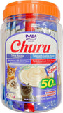 INABA Churu Tuna & Seafood Creamy Puree Variety Pack Grain-Free Cat Treats