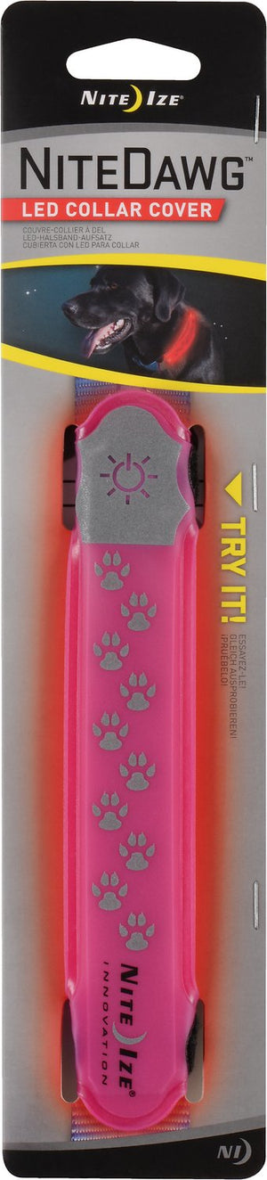 Nite Ize Nite Dawg LED Dog Collar Cover, Pink