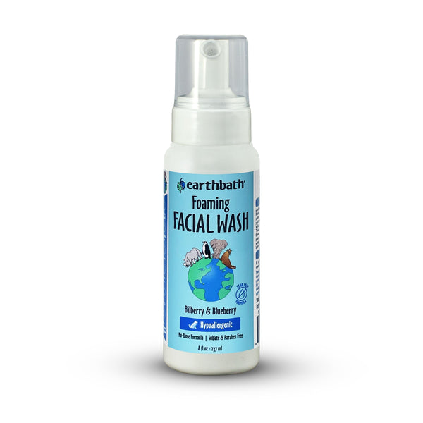 Earthbath Hypoallergenic Bilberry & Blueberry Foaming Facial Wash for Pets