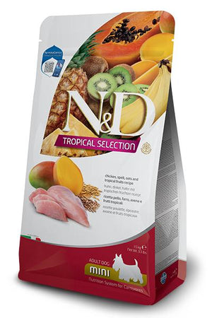 Farmina N&D Tropical Selection Chicken, Spelt, Oats & Tropical Fruits Adult Mini Dry Dog Food