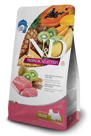 Farmina N&D Tropical Selection Pork, Spelt, Oats & Tropical Fruits Adult Mini Dry Dog Food