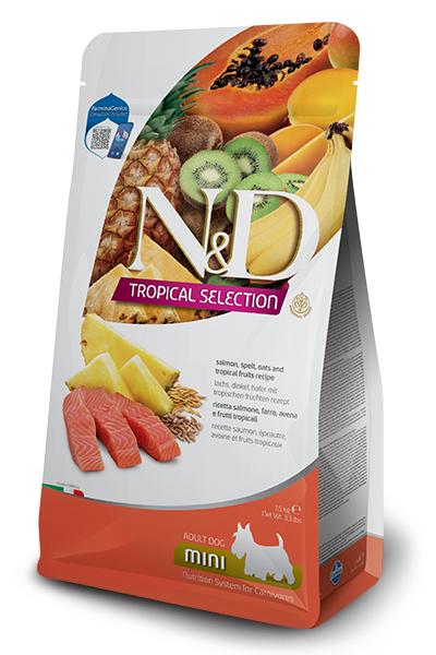 Farmina N&D Tropical Selection Salmon, Spelt, Oats & Tropical Fruits Adult Mini Dry Dog Food