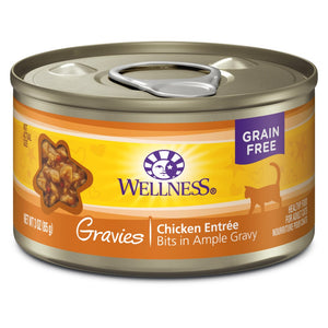 Wellness Complete Health Grain-Free Gravies Chicken Dinner Wet Cat Food Cans
