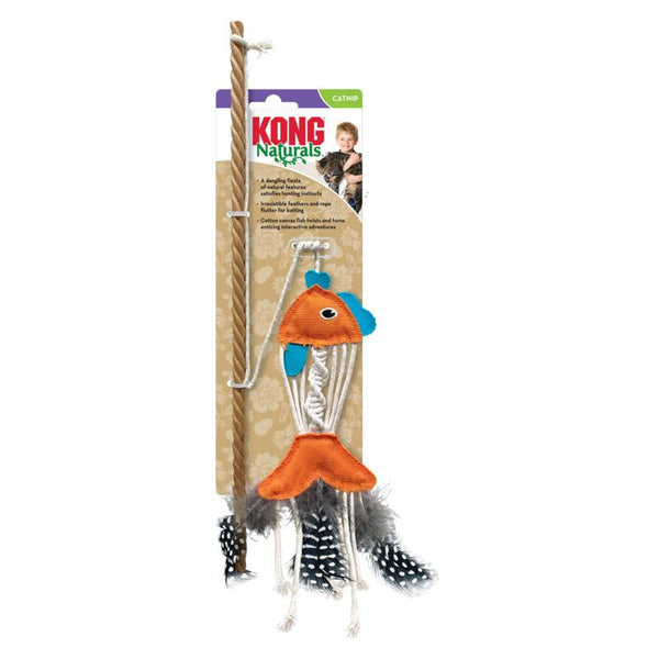 KONG Naturals Jouet pour chat Poisson teaser