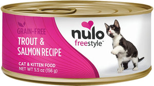 Nulo Cat Freestyle Pate Trout & Salmon Recipe Grain-Free Canned Cat & Kitten Food