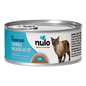 Nulo Cat Freestyle Pate Salmon & Mackerel Recipe Grain-Free Wet Cat Food Can