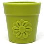SodaPup Distributeur de friandises durable en caoutchouc Flower Pot & Jouet d’enrichissement pour chiens, Vert