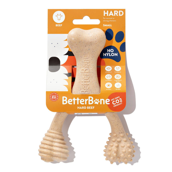 BetterBone Hard Density Jouet à mâcher saveur naturelle de bœuf pour chien